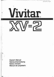 Vivitar XV 2 manual. Camera Instructions.